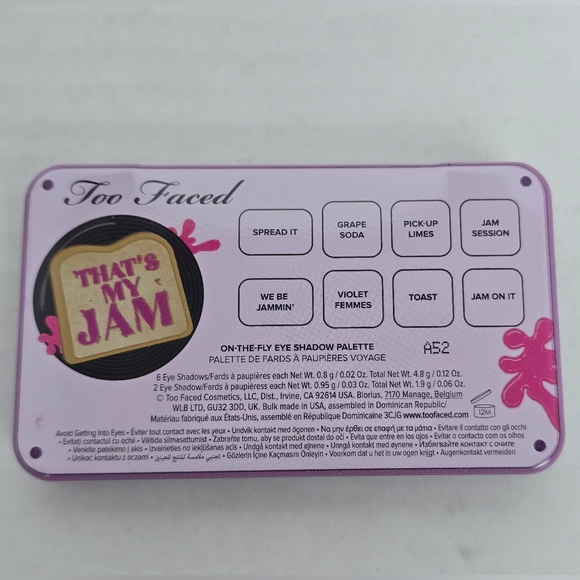 Too Faced That's My Jam Eyeshadow Palette New In Box Purple Pink Vinyl Record - Picture 6 of 7